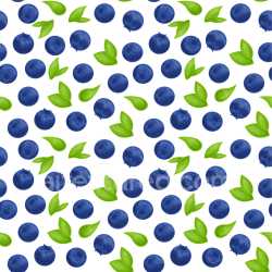 Pattern Bundle - Seamless 3D Pattern PBR Texture Featuring Realistic Blueberries and Green Leaves texture preview