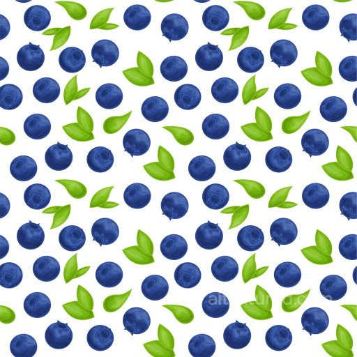 Pattern PBR Texture Featuring Realistic Blueberries and Green Leaves seamless Pattern Bundle PBR texture