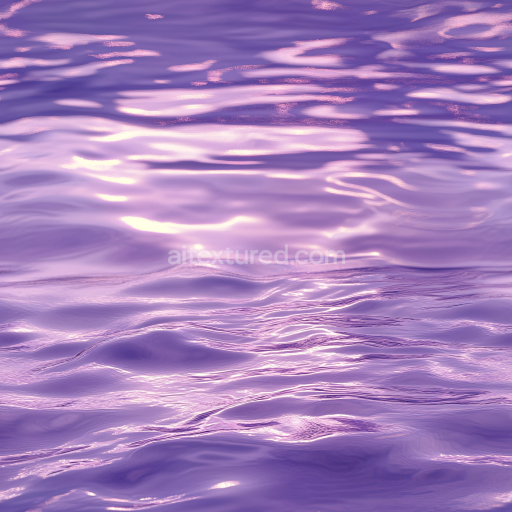 Seamless 3D PBR Texture of Stylized Purple Water Surface with Subtle Ripples