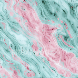 seamless Seamless 3D Dusty Rose and Mint Marble PBR Texture with Flowing Pastel Veins texture 8k free download PBR