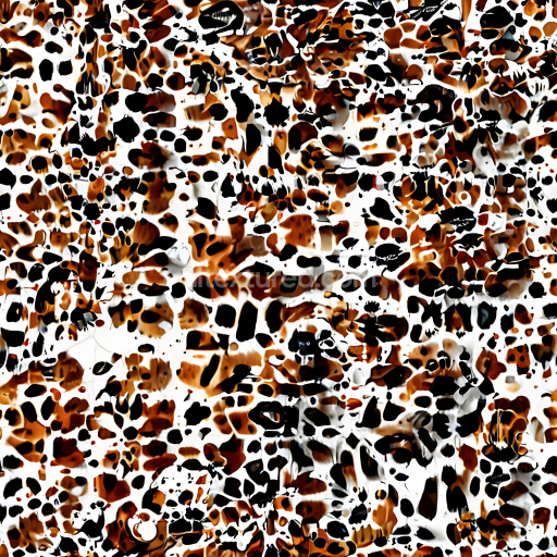 Seamless 3D PBR Leopard Print Fabric Texture in Warm Brown and Black Spots