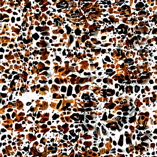 Leopard Print Fabric Texture in Warm Brown and Black Spots seamless Leopard Print PBR texture