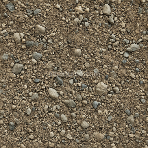 Seamless 3d texture pbr 8k of fine gravel with small stones and pebble surface