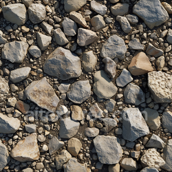 seamless Seamless 3D PBR Texture of Rocky Ground with Varied Stone Shapes and Earthy Colors texture 8k free download PBR