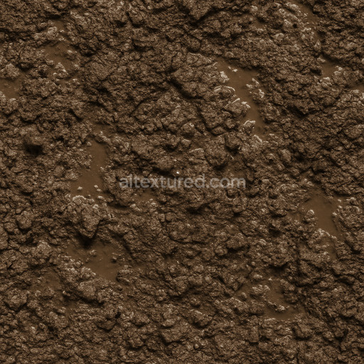 Dirty Wet Soil Texture Seamless 1024X1024