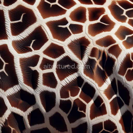Seamless 3D PBR Texture of Realistic Giraffe Fur with Natural Patterns