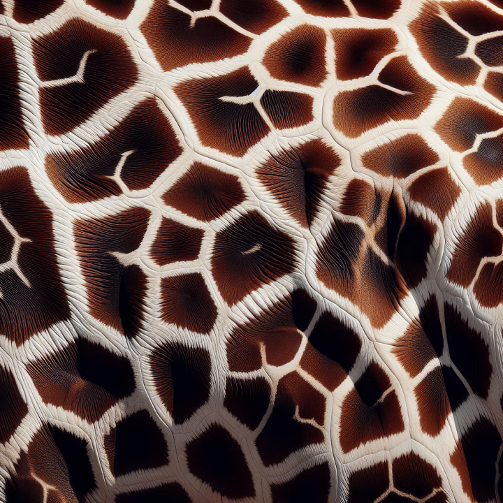 Leopard Print of Realistic Giraffe Fur with Natural Patterns seamless PBR texture preview