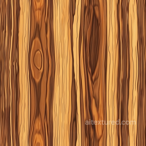 Spalted Wood Planks PBR Texture with Distinct Grain and Knots seamless Wood PBR texture