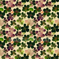 seamless Seamless 3D PBR Texture with Four-Leaf Clover Botanical Pattern texture 8k free download PBR