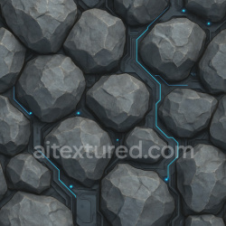seamless Futuristic Boulder Seamless Texture texture 1024x1024 free download PBR