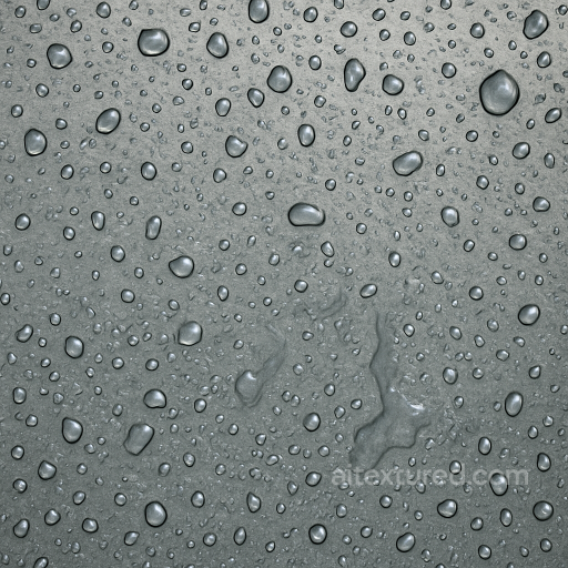 Rain Droplets On Metal Surface seamless Drops on the surface PBR texture
