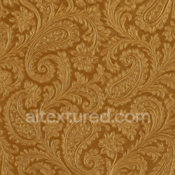 seamless Seamless 3d texture pbr 8k vintage paisley classic wallpaper with satin glossy ornate finish texture 8k free download PBR