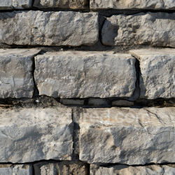 seamless Seamless 3D Weathered Stone Wall PBR Texture with Rough Limestone Blocks texture 8k free download PBR
