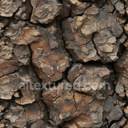 seamless Seamless 3D cracked dry earth stone PBR texture with layered fissures and natural erosion texture 8k free download PBR