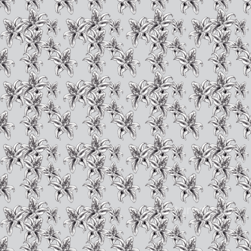 with Detailed Monochrome Wild Flower Pattern seamless Wild Flower PBR texture