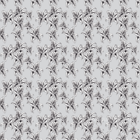 with Detailed Monochrome Wild Flower Pattern Wild Flower texture preview