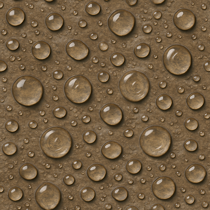 Glossy Drops On Stone Surface seamless PBR texture preview