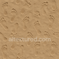 seamless Seamless 3d texture pbr 8k of barefoot marks on sandy riverbank sand surface texture 8k free download PBR