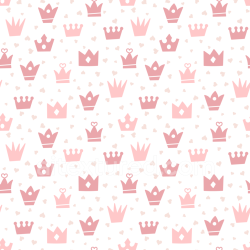 seamless Seamless 3D PBR Texture Featuring Pink Crown Pattern on White Background texture 8k free download PBR