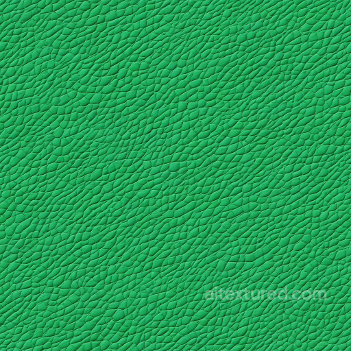 Green Pebbled Grain Leather Seamless Texture with Fine Wrinkles seamless Leather PBR texture
