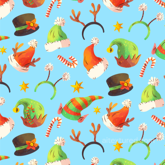 Festive Hat And Accessory Pattern Texture With Bright Colors St patrick texture preview