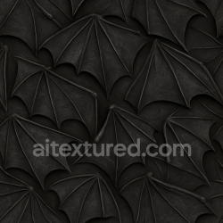 seamless Seamless 3D Texture PBR 8K Halloween Black Bat Wing Surface texture 8k free download PBR