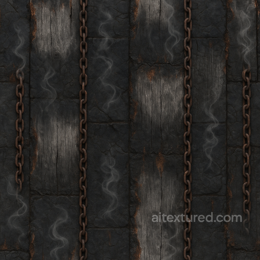 Halloween - Burnt Edges With Charred Wood And Ash Gray Soot Overlay texture preview
