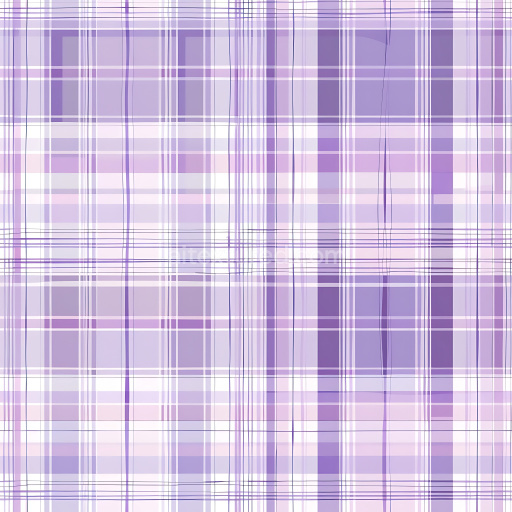 Seamless 3D PBR Texture of Soft Lavender Plaid Fabric with Fine Line Detail