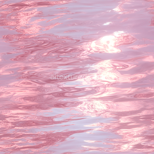 Seamless 3D Water PBR Texture Featuring Soft Pink Rippling Water Surface