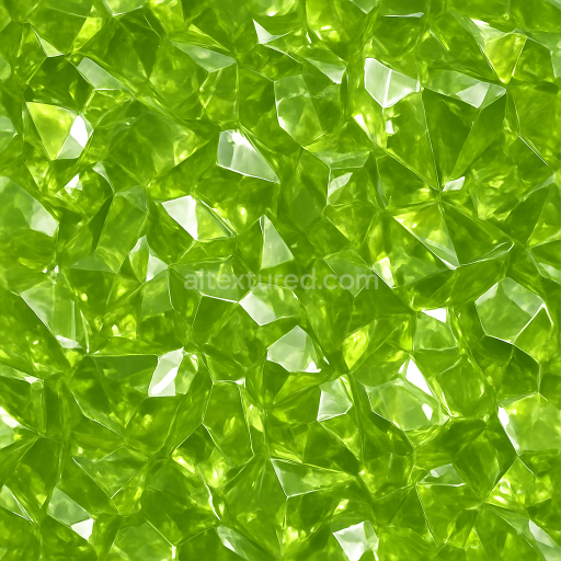 Seamless 3d texture pbr 8k peridot crystalline structure with crystal growth and shiny surface reflective finish