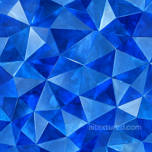 Of Lustrous Sapphire Faceted Gem With Deep Blue Polished Facets And Crystal Sparkle seamless Crystals PBR texture