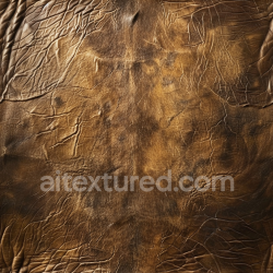 seamless Seamless 3D PBR Texture of Distressed Brown Aged Leather with Natural Wrinkles texture 8k free download PBR
