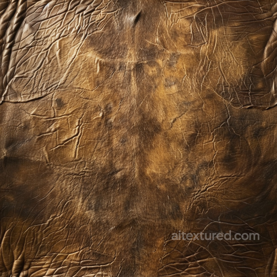 Distressed Brown Aged Leather Seamless Texture with Natural Wrinkles Leather texture preview