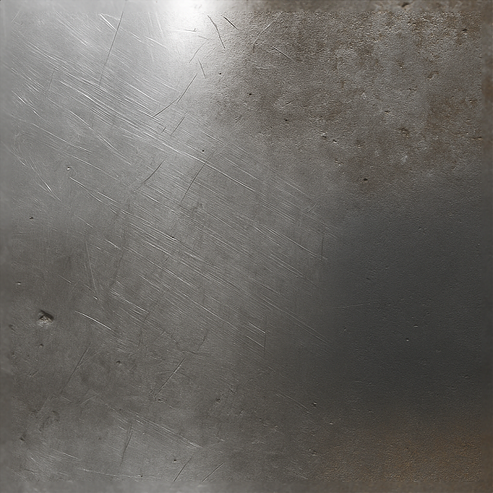 Polished Chrome Furniture Metal Finish seamless PBR texture preview