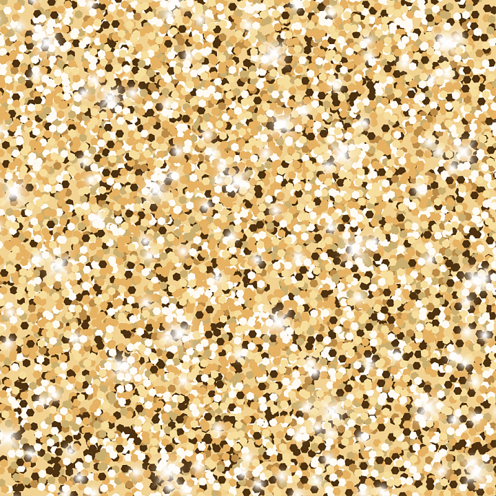 Gold Glitter with Sparkling Hexagonal Highlights seamless PBR texture preview