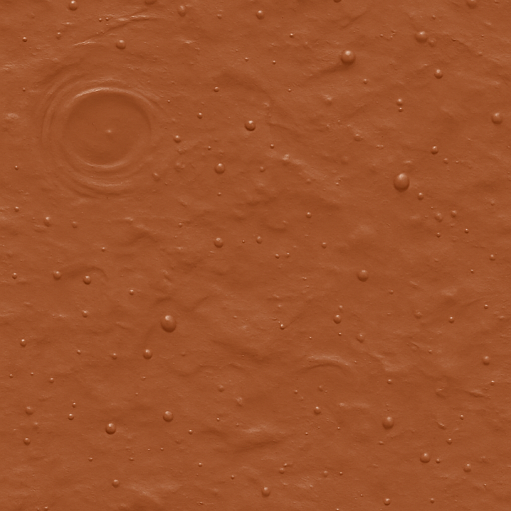 Reddish Mud Puddle With Mud Bubbles And Ripples seamless PBR texture preview