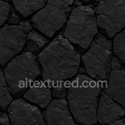 seamless Seamless 3d texture pbr 8k coal chunks surface fractured deep black texture 8k free download PBR