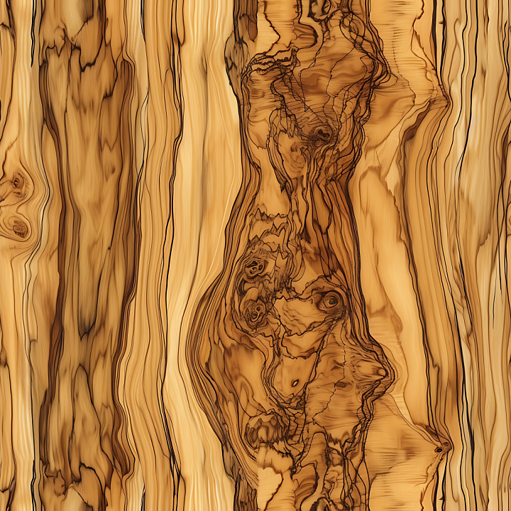 Spalted Wood Featuring Dramatic Grain and Knots seamless PBR texture preview