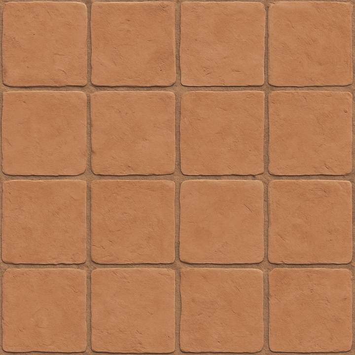 Detailed Clay Tiles seamless PBR texture preview