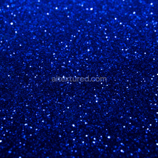Seamless 3D PBR Texture of Deep Blue Glitter Sparkles