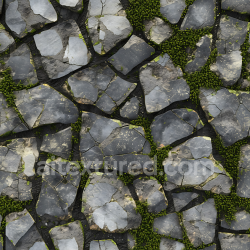 seamless Seamless 3D Weathered Slate Stone Ground PBR Texture with Moss Detailing texture 8k free download PBR