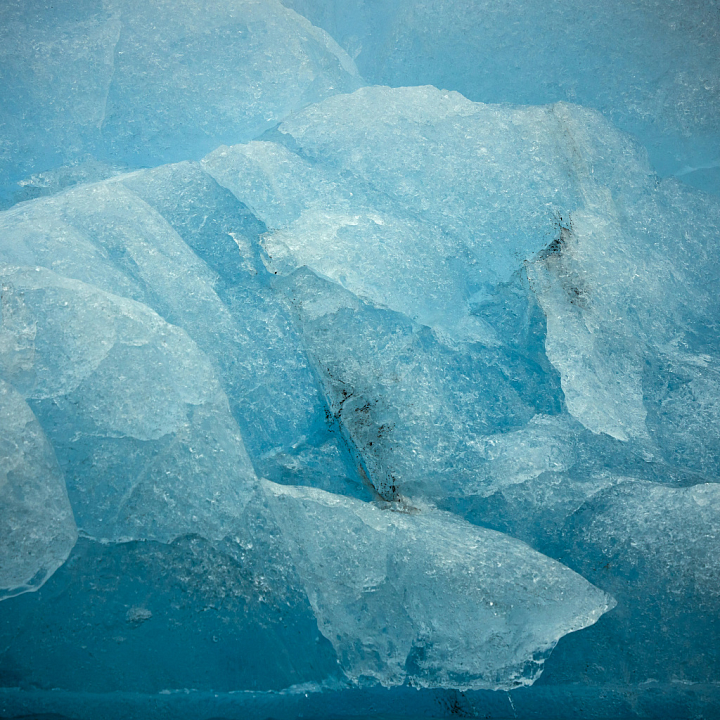 Detailed Blue Ice seamless PBR texture preview