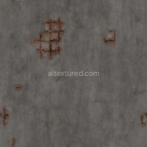 Concrete Rough Gray Smooth Durable Pavement Tileable Weathered Industrial Hard