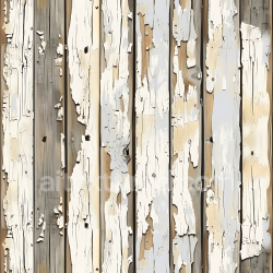 seamless Seamless 3D PBR Texture of Weathered Painted Wood Planks with Peeling White Paint texture 8k free download PBR