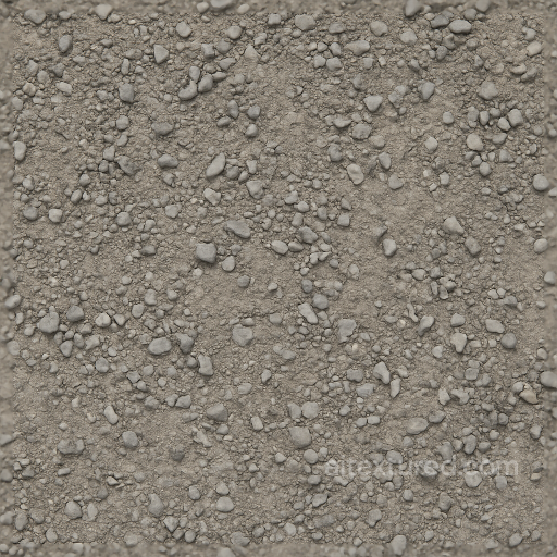 Of Dusty Gravel With Small Pebbles And Gray Gravel Mix texture preview