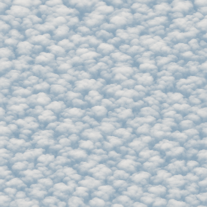 Cottony Cirrocumulus Cloud Ripples Surface seamless PBR texture preview