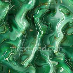 seamless Seamless 3D PBR Texture of Green Glossy Swirling Surface with Fluid Highlights texture 8k free download PBR