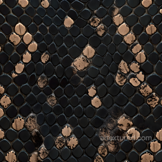 Python Snake Skin PBR Texture with Distinct Scaly Pattern and Natural Color Variation Skin texture preview