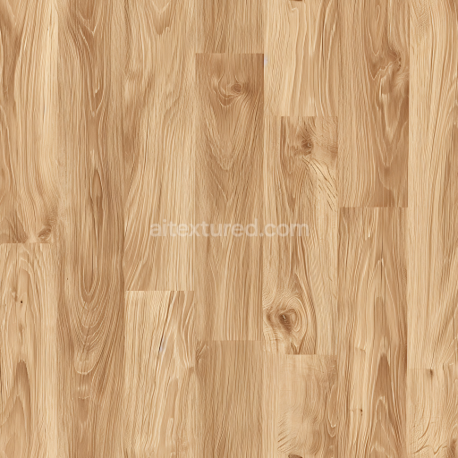 Seamless 3D PBR Light Oak Wood Floor Texture Featuring Natural Knots and Grain