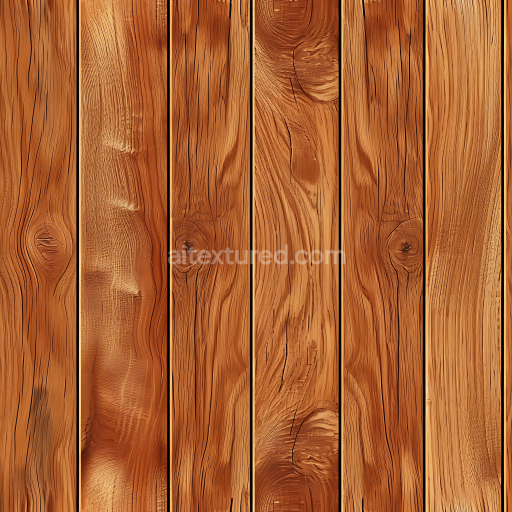 Seamless 3D Rustic Oak Wood Floor PBR Texture with Knots and Grain Details